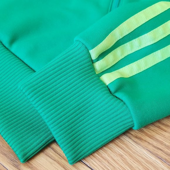 Kids Adidas Track Jacket Size Large Green - Picture 4 of 8